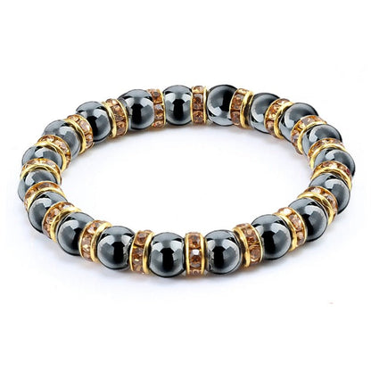 best Natural Stone Men's Bracelets Charm Women Lucky Hematite Crystal Beads Bracelets Couple Distance Bangles Elastic Energy Jewelry 0 shop online at M2K Trends for