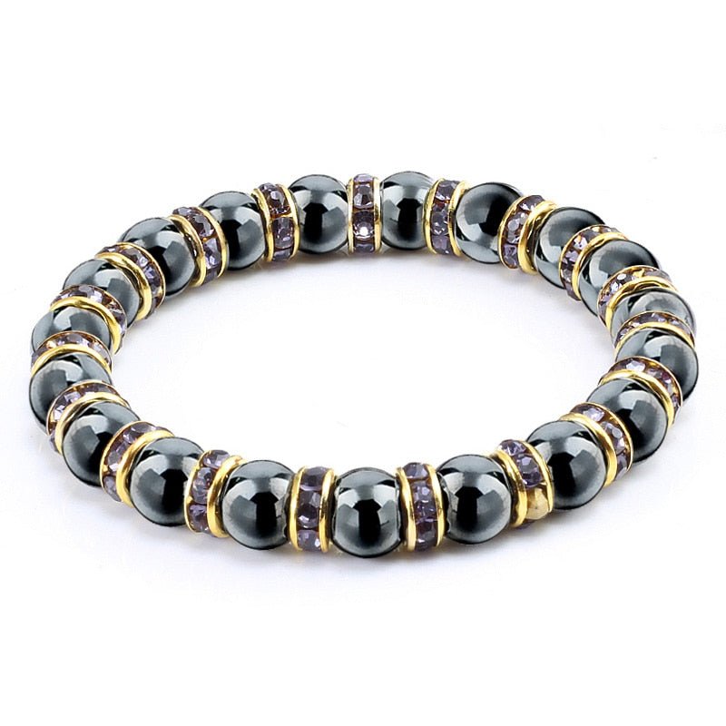 best Natural Stone Men's Bracelets Charm Women Lucky Hematite Crystal Beads Bracelets Couple Distance Bangles Elastic Energy Jewelry 0 shop online at M2K Trends for