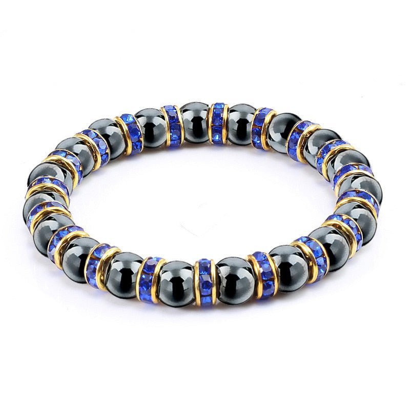 best Natural Stone Men's Bracelets Charm Women Lucky Hematite Crystal Beads Bracelets Couple Distance Bangles Elastic Energy Jewelry 0 shop online at M2K Trends for