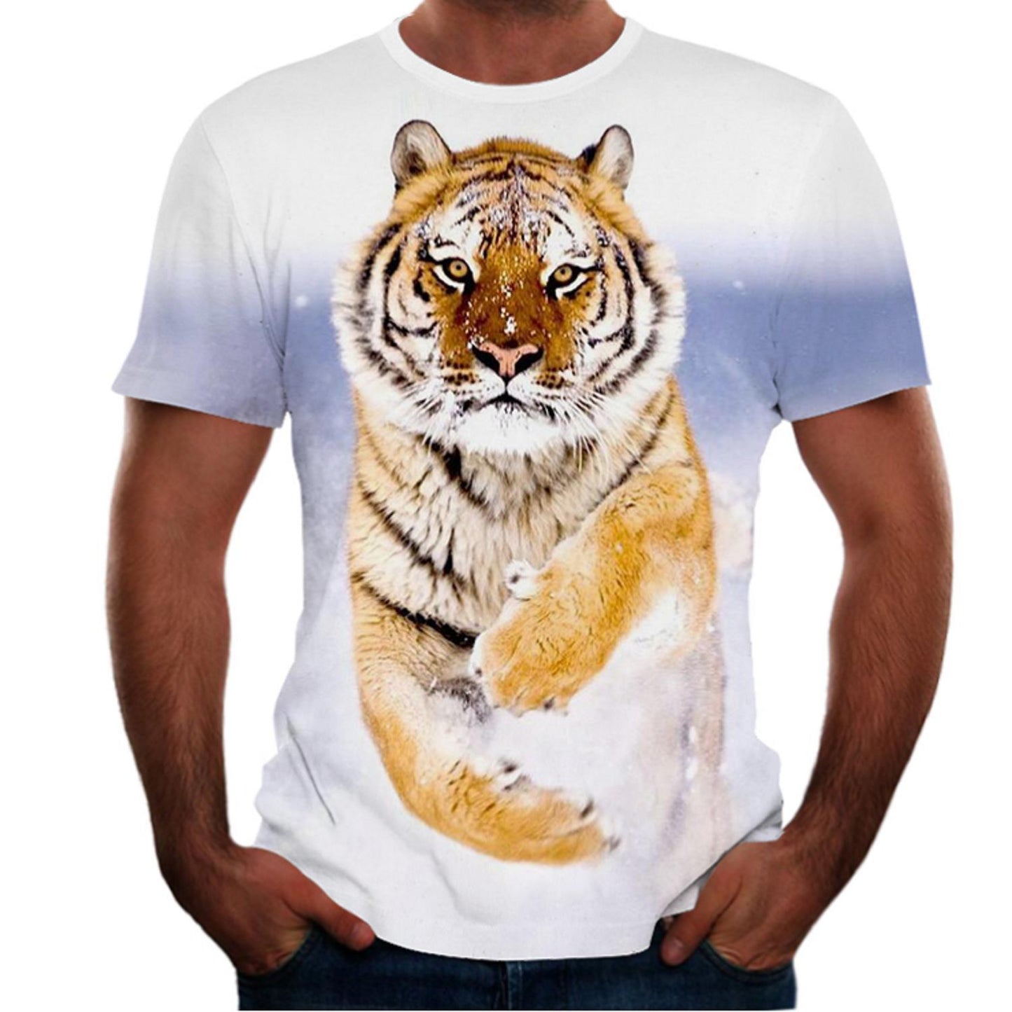 best New Animal Print 3d T-shirt Men's Short Sleeve Clothing shop online at M2K Trends for