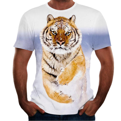 best New Animal Print 3d T-shirt Men's Short Sleeve Clothing shop online at M2K Trends for