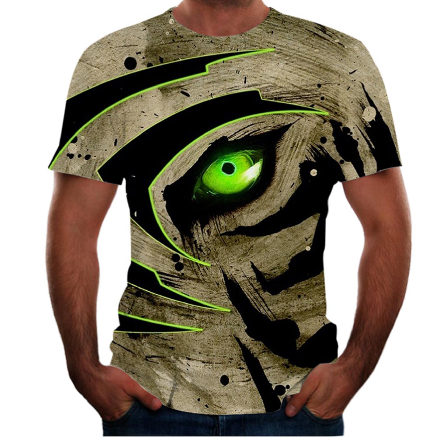 best New Animal Print 3d T-shirt Men's Short Sleeve Clothing shop online at M2K Trends for