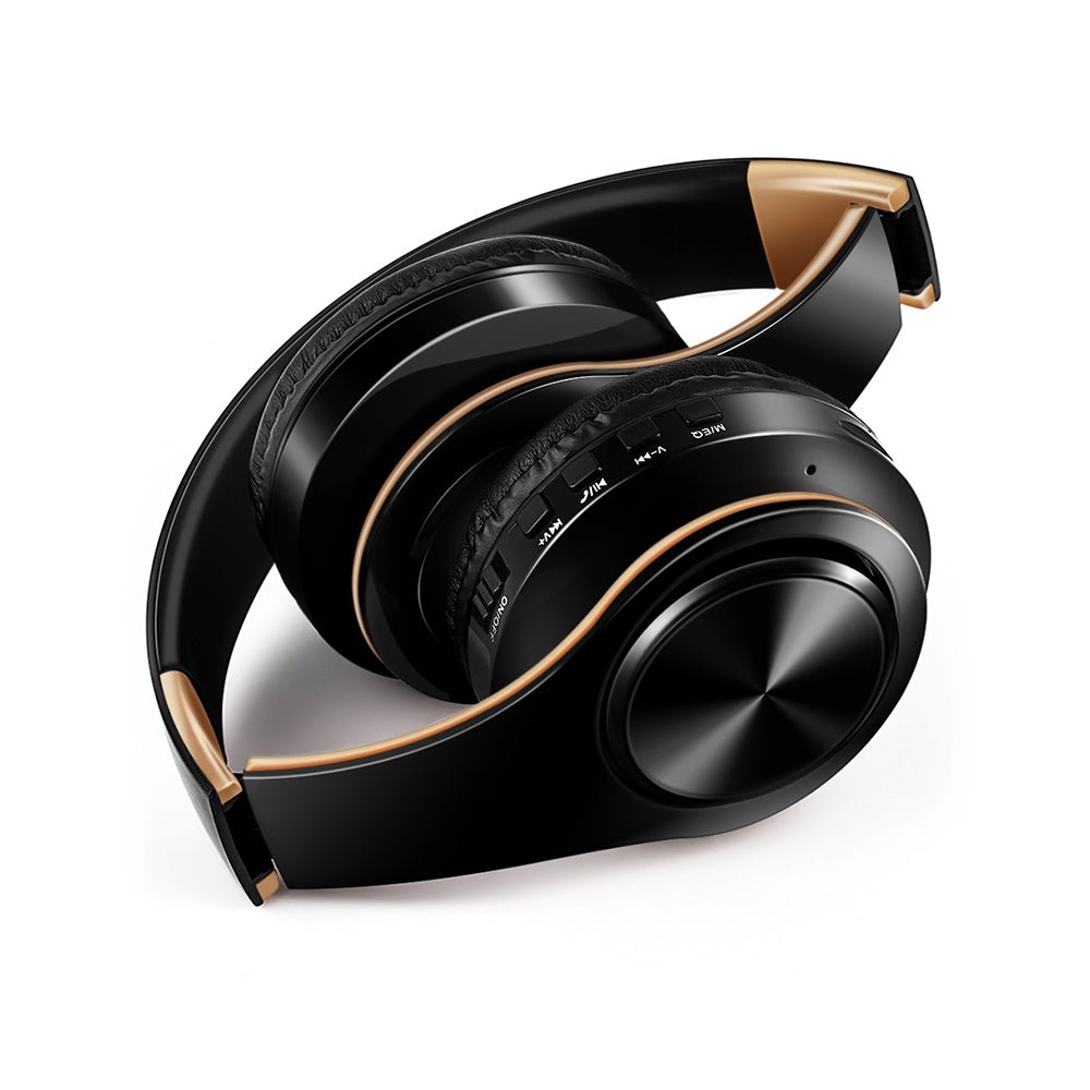 best New Arrival !! Shinning Gold Colors Bluetooth Headphones Wireless Audio & Video shop online at M2K Trends for Bluetooth Earphones & Headphones