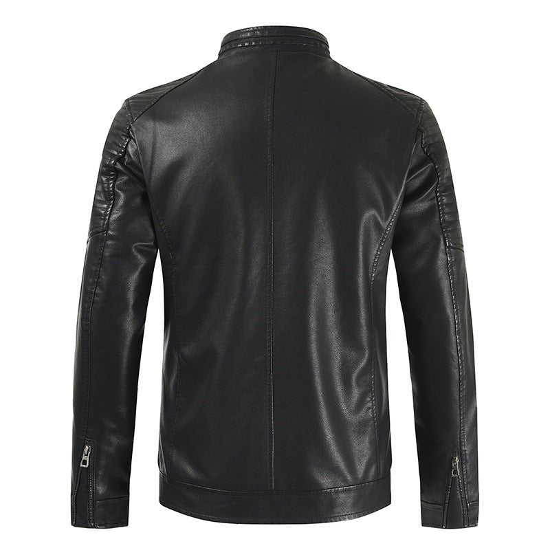 best New casual leather clothing Youth zipper top pocket 0 shop online at M2K Trends for