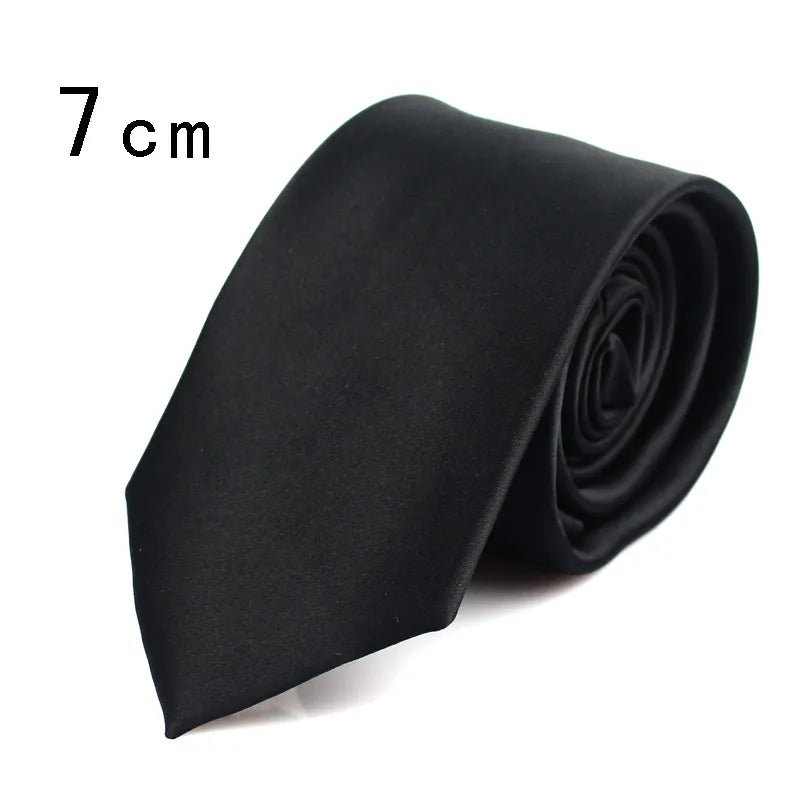 best New Classic Black Ties for Men Silk Mens Neckties for Wedding Party Business Adult Neck Tie 3 Sizes Casual Solid Tie shop online at M2K Trends for