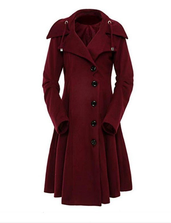 best New European And American Irregular Hem Double-Sided Woolen Coat 0 shop online at M2K Trends for