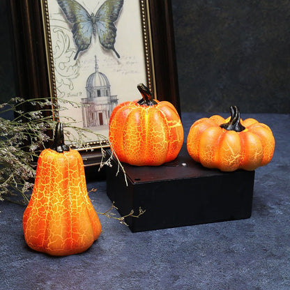 best New Halloween Pumpkin Lantern Simulation Pumpkin LED Candle Lamp Resin Luminous Pumpkin 0 shop online at M2K Trends for