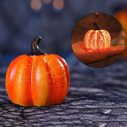 best New Halloween Pumpkin Lantern Simulation Pumpkin LED Candle Lamp Resin Luminous Pumpkin 0 shop online at M2K Trends for