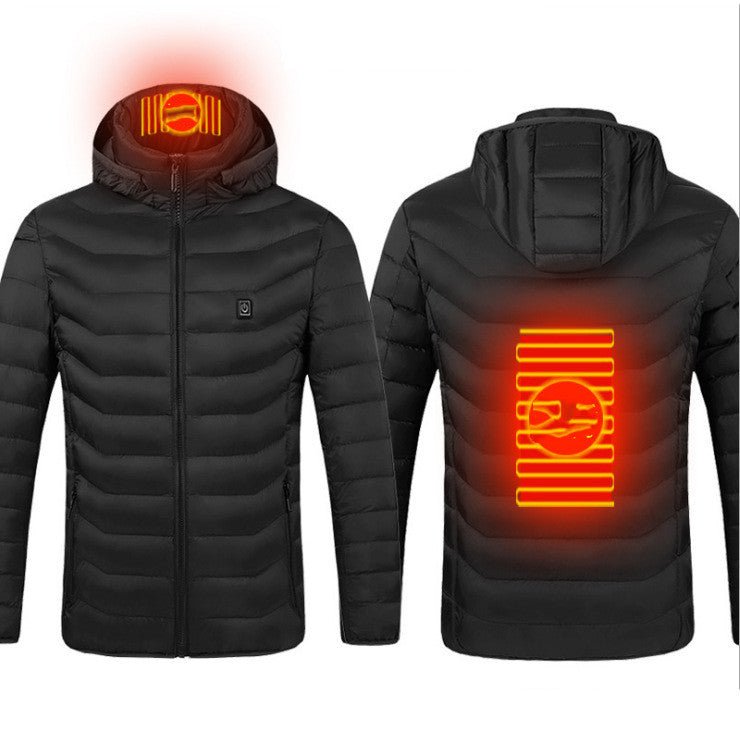 best New Heated Jacket Coat USB Electric Jacket Cotton Coat Heater Thermal Clothing Heating Vest Men's Clothes Winter 0 shop online at M2K Trends for