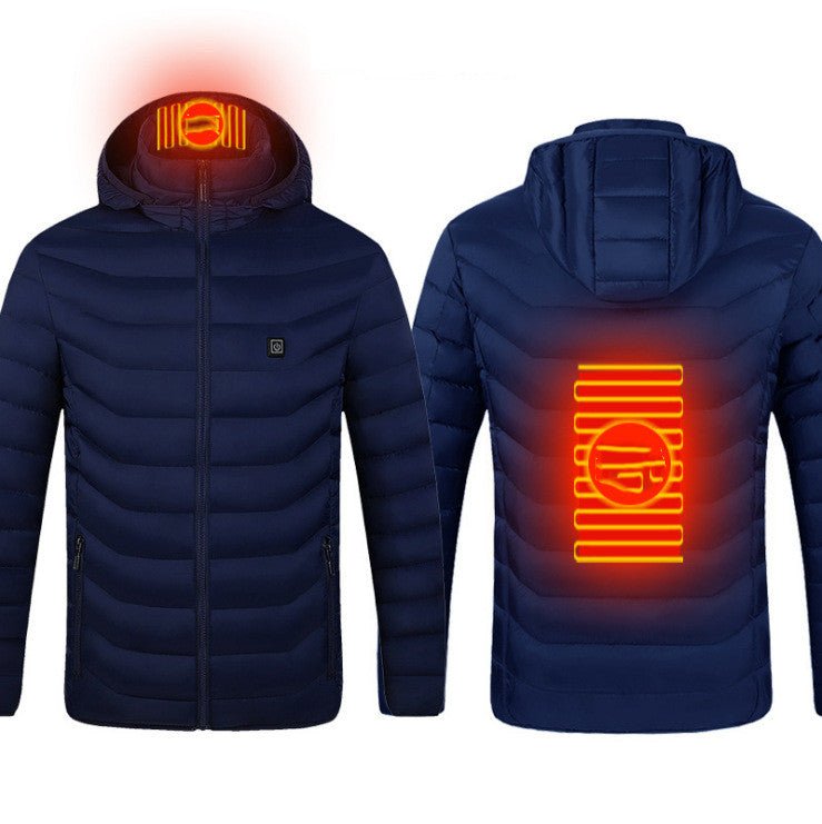 best New Heated Jacket Coat USB Electric Jacket Cotton Coat Heater Thermal Clothing Heating Vest Men's Clothes Winter 0 shop online at M2K Trends for