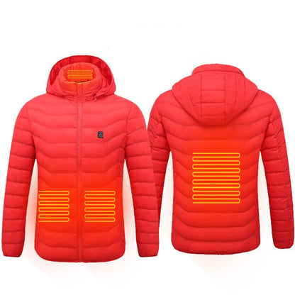 best New Heated Jacket Coat USB Electric Jacket Cotton Coat Heater Thermal Clothing Heating Vest Men's Clothes Winter 0 shop online at M2K Trends for