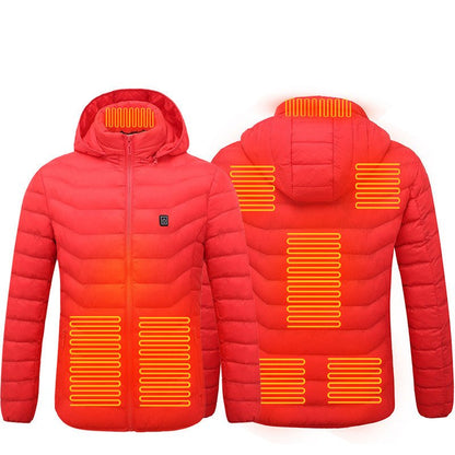 best New Heated Jacket Coat USB Electric Jacket Cotton Coat Heater Thermal Clothing Heating Vest Men's Clothes Winter 0 shop online at M2K Trends for