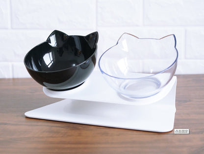 best New Inclined Food Cat Ear Oblique Mouth Transparent Single Pet Bowl 0 shop online at M2K Trends for