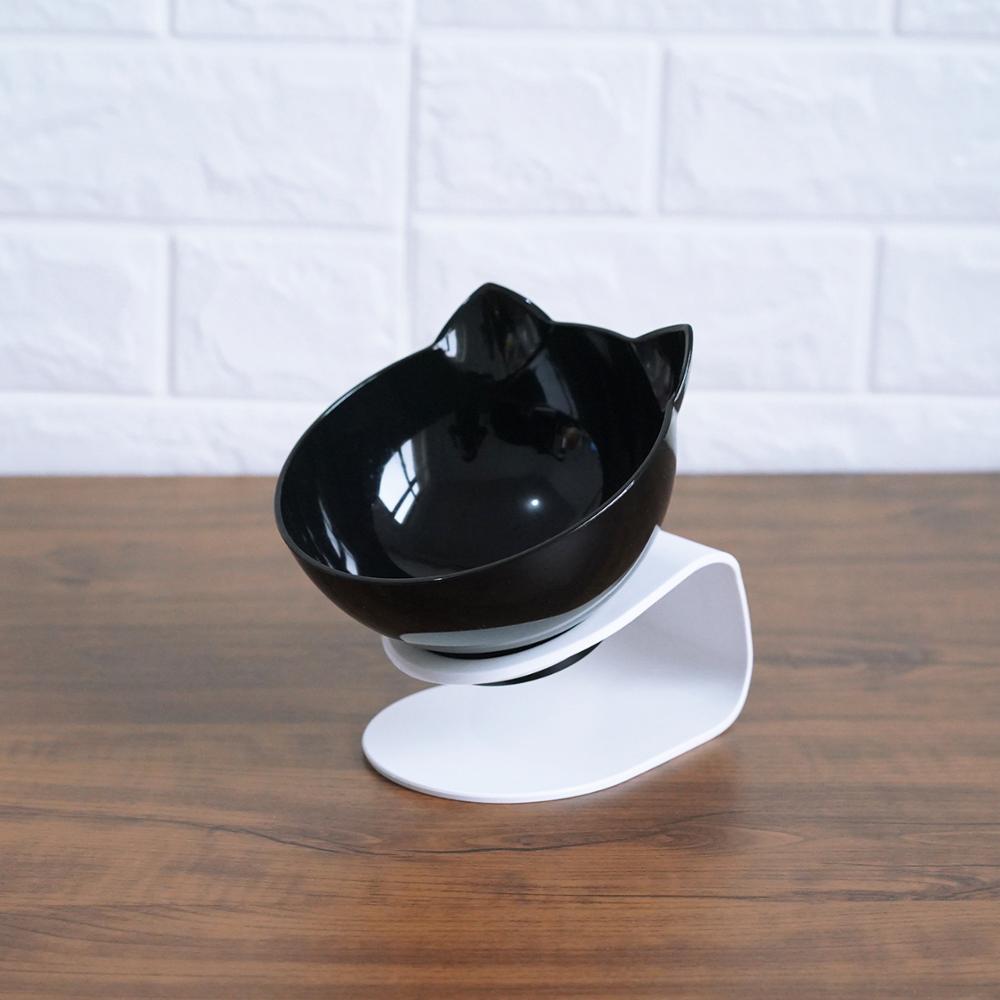 best New Inclined Food Cat Ear Oblique Mouth Transparent Single Pet Bowl 0 shop online at M2K Trends for