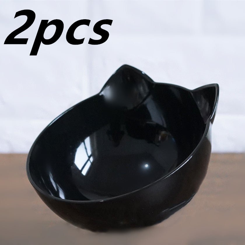 best New Inclined Food Cat Ear Oblique Mouth Transparent Single Pet Bowl 0 shop online at M2K Trends for