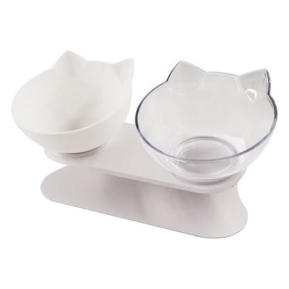 best New Inclined Food Cat Ear Oblique Mouth Transparent Single Pet Bowl 0 shop online at M2K Trends for