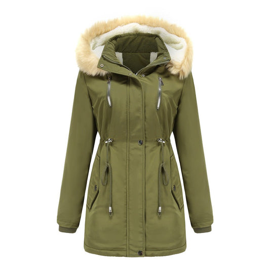 best New Jacket Coat Women's Fashion Long Sleeve Solid Hooded Parkas Thick Warm Simple Zipper Cotton Outwear Female Winter Clothing Jackets & Coats shop online at M2K Trends for New Jacket Coat Women's Fashion Long Sleeve Solid Hooded Parkas Thick Warm Simple Zipper Cotton Outwear Female Winter Clothing