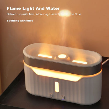 best New Jellyfish Flame Humidifier Simulation Flame Aromatherapy Humidifier Jellyfish Fog Circle Atmosphere Lamp Humidifier Lighting shop online at M2K Trends for Wireless