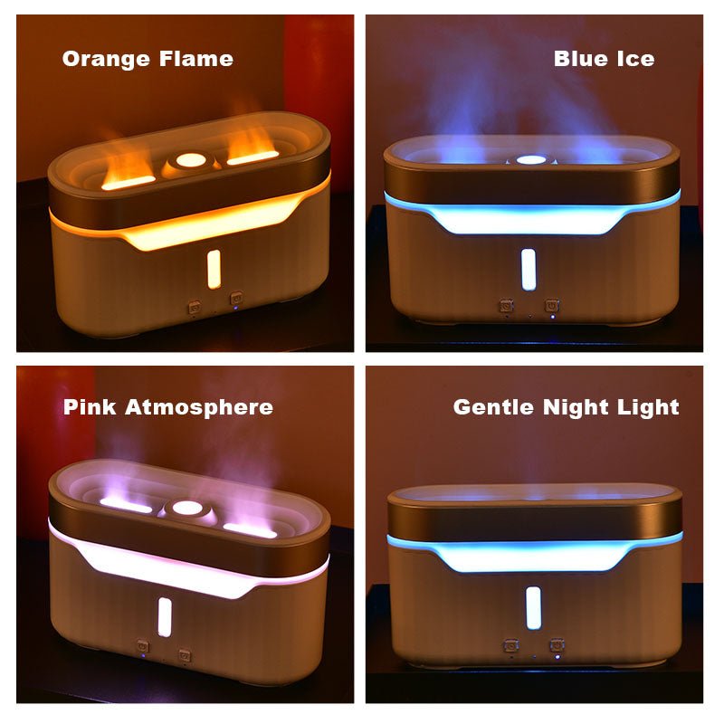 best New Jellyfish Flame Humidifier Simulation Flame Aromatherapy Humidifier Jellyfish Fog Circle Atmosphere Lamp Humidifier Lighting shop online at M2K Trends for Wireless