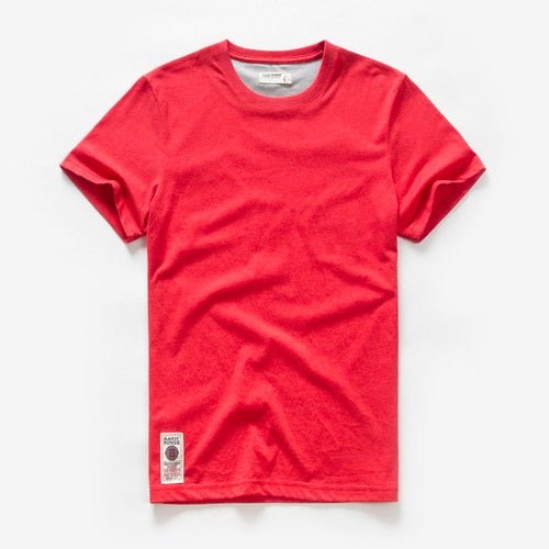 best New Summer Men's t-shirt Cotton Solid T shirt Men Causal O-neck Basic tshirt Male High Quality Classical tops 0 shop online at M2K Trends for