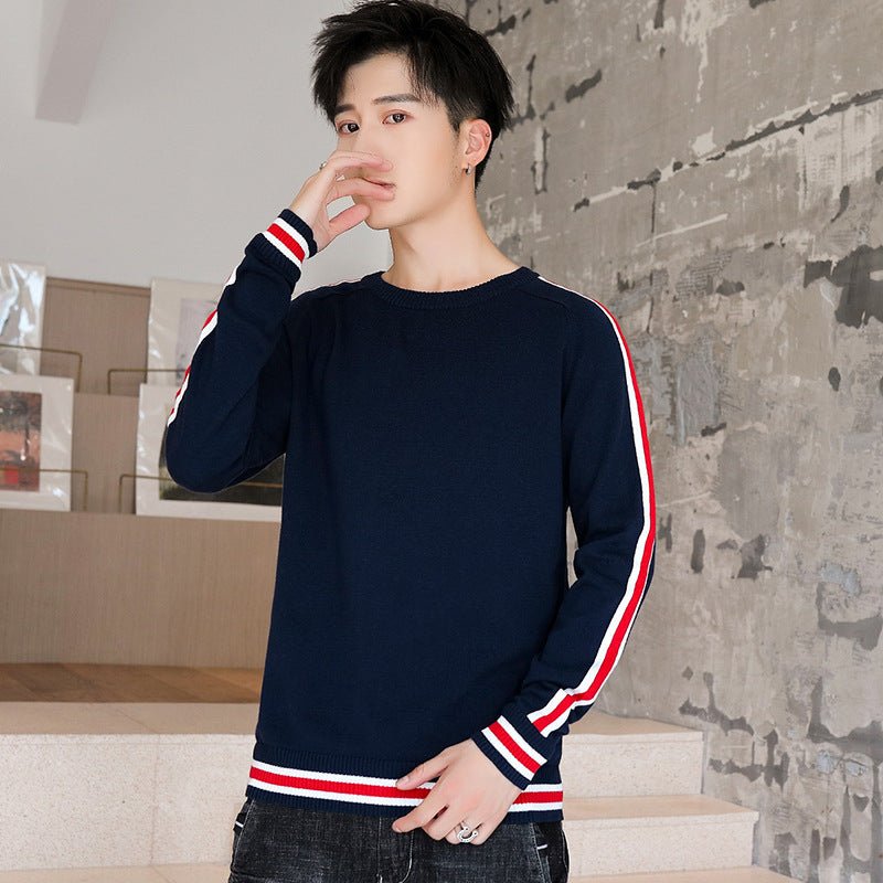 best New Sweater Men's Round Neck Sweater Casual All-Match Base Sweater 0 shop online at M2K Trends for