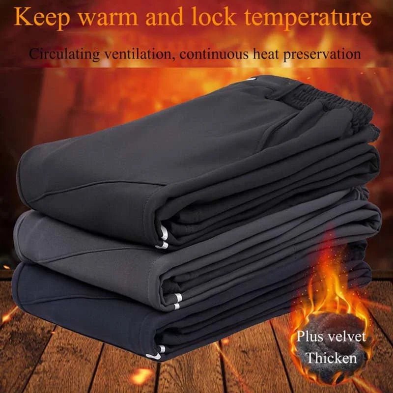 best New Thick Fleece Hiking Pants Mens Winter Outdoor Warm Softshell Male Skiing Waterproof Reflective Trekking Trousers shop online at M2K Trends for