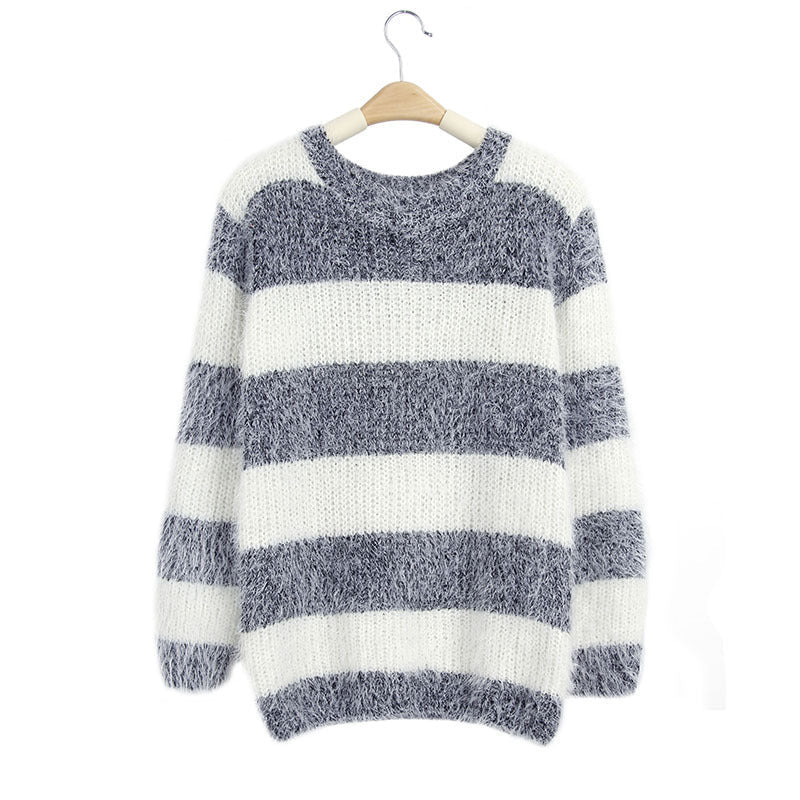 best New Women's Sweater Sweater Loose Round Neck Pullover Bottoming Sweater 0 shop online at M2K Trends for