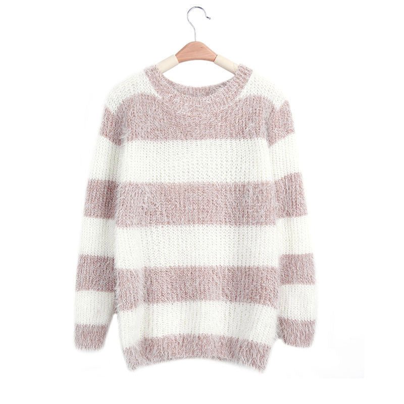 best New Women's Sweater Sweater Loose Round Neck Pullover Bottoming Sweater 0 shop online at M2K Trends for