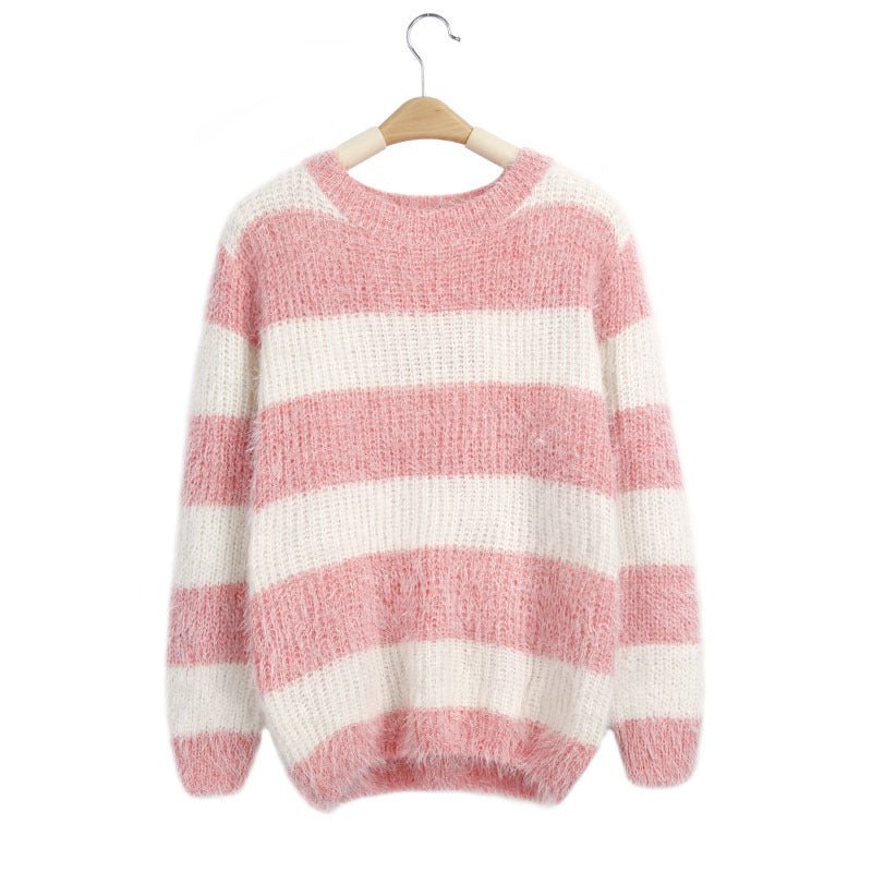 best New Women's Sweater Sweater Loose Round Neck Pullover Bottoming Sweater 0 shop online at M2K Trends for