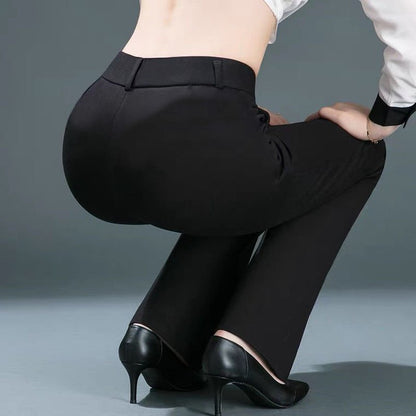 best Office Lady Solid Slim Pencil Suits Pants Spring Autumn New Korean Fashion All-match Women High Waist Casual Straight Trousers 0 shop online at M2K Trends for women pants