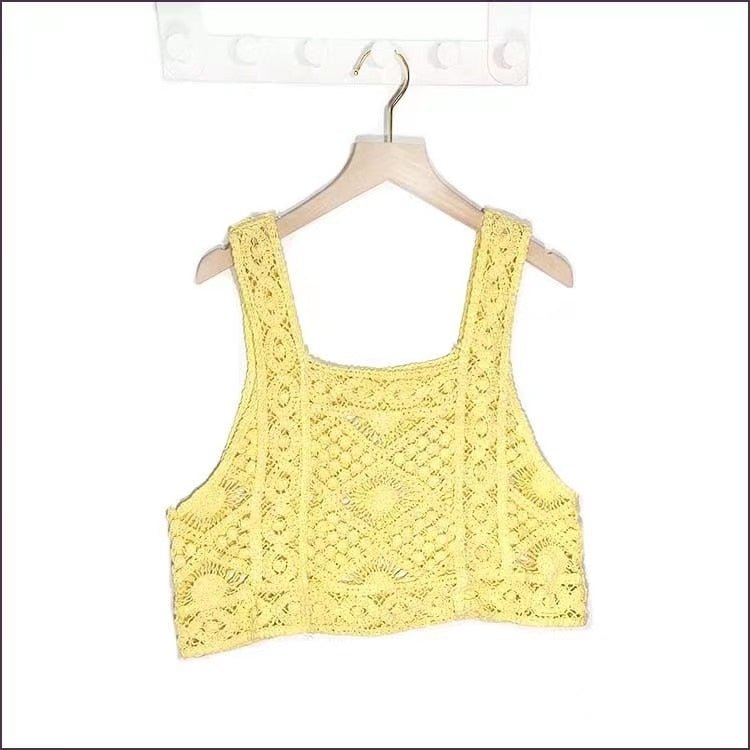 best OUMEA Women Sweet Cotton Cardigan Summer Floral Embroidery Sleeveless Buttons Front Crop Tops Beach Sweet Crochet French Style 0 shop online at M2K Trends for