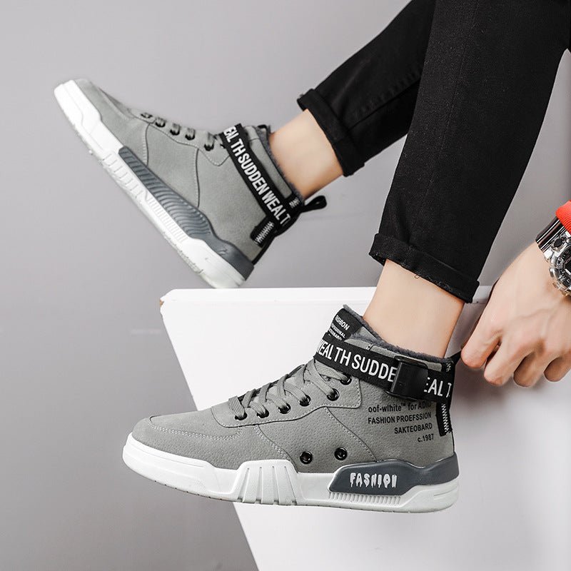 best Outdoor simple Shoes Men Breathable CasualComfortable Shoes Men Comfortable High-Top Men Sneakers Shoes shop online at M2K Trends for mens shoes