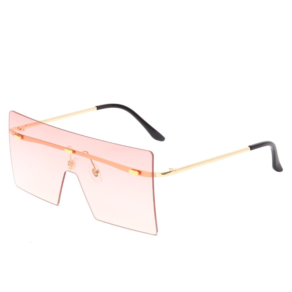 best Oversized Rimless Sunglasses Fashion Women Metal Gradient Sun glasses Luxury Lady Sunglass Eyewear UV400 Shades gafas de sol 0 shop online at M2K Trends for