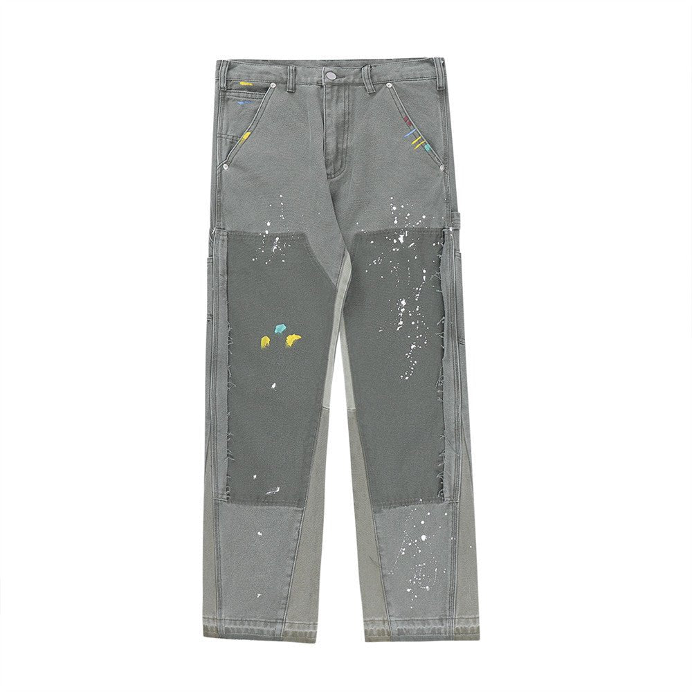 best Paint Splash Splice Jeans Men's Loose Speckle 0 shop online at M2K Trends for