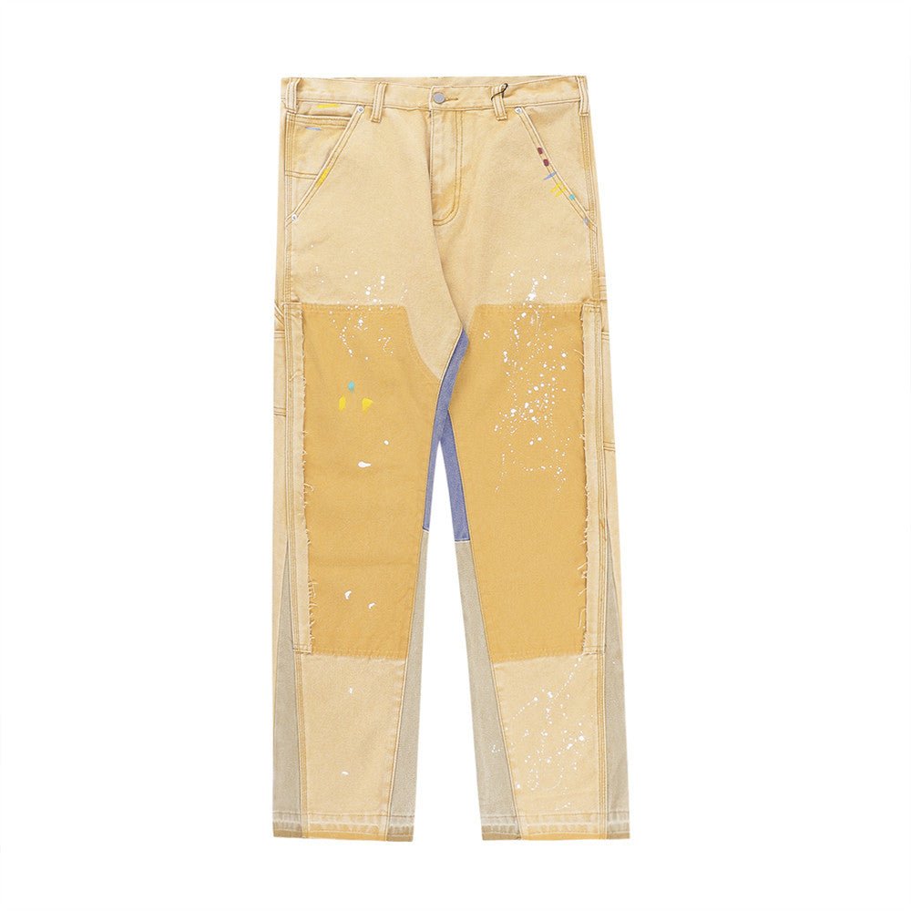 best Paint Splash Splice Jeans Men's Loose Speckle 0 shop online at M2K Trends for