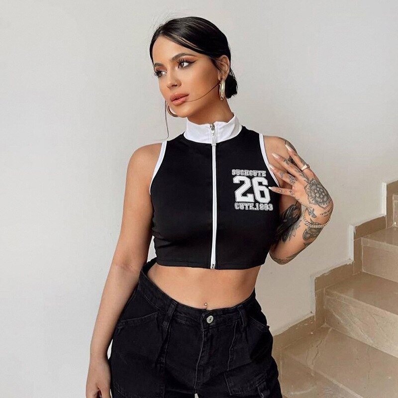 best Patchwork Black T-shirts Gothic One Shoulder Sleeve Y2k Crop Tops Hip Hop Techwear Women Clothes Tees Graphic T Shirts Harajuku 0 shop online at M2K Trends for