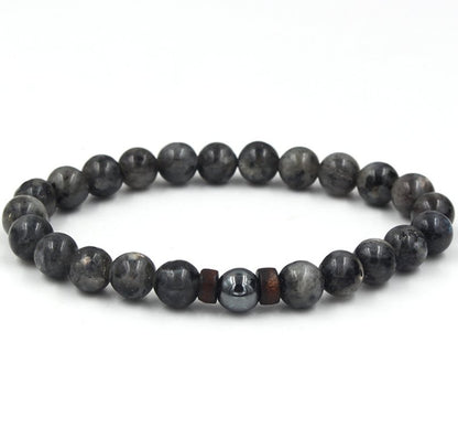 best Personality Men's Black Volcanic Stone Bracelet 0 shop online at M2K Trends for