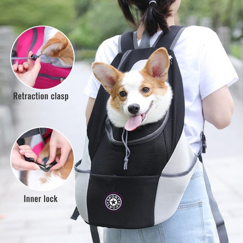 best Pet Dog Carrier Carrier For Dogs Backpack Out Double Shoulder Portable Travel Outdoor Carrier Bag Mesh 0 shop online at M2K Trends for