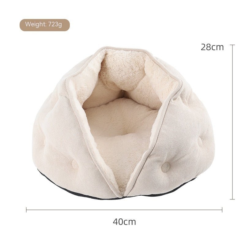 best Pet Short Plush Shell Dumpling Nest Fleece Warm 0 shop online at M2K Trends for