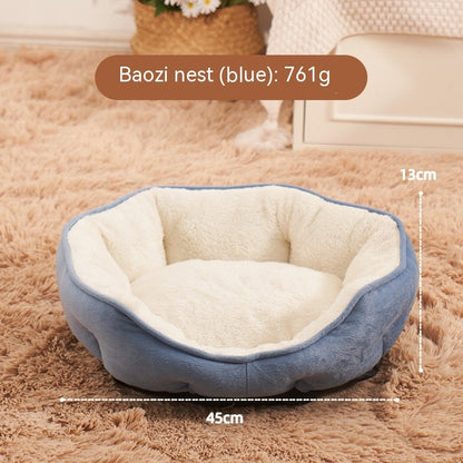 best Pet Short Plush Shell Dumpling Nest Fleece Warm 0 shop online at M2K Trends for