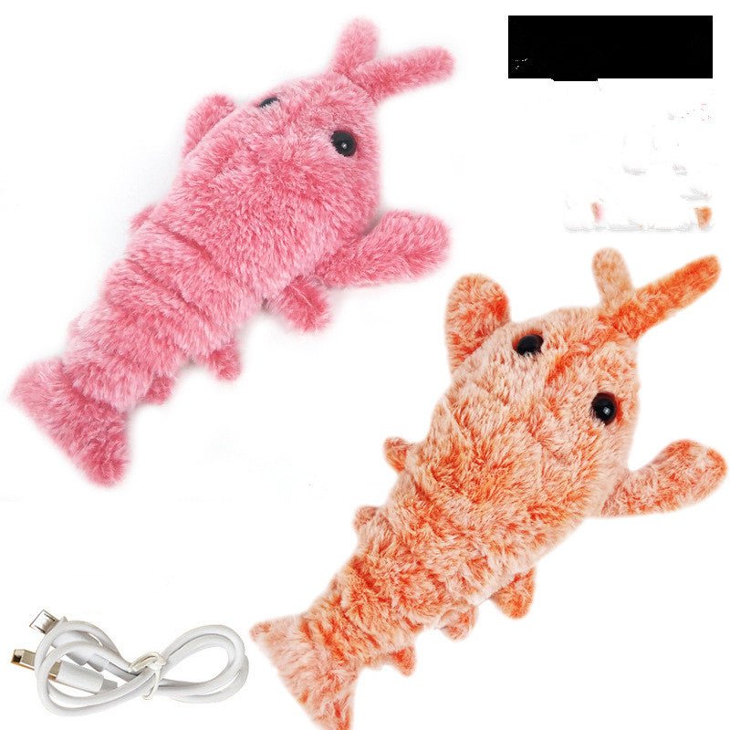 best Pet Toys Electric Jumping Shrimp USB Charging Simulation Lobster Funny Cat Plush Pets Toy Pet Toys Electric Jumping Shrimp shop online at M2K Trends for Pet Toys Electric Jumping Shrimp