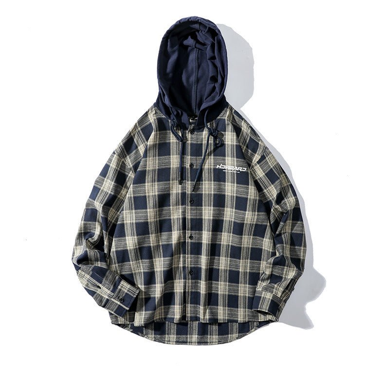 best Plaid Shirt Mens Long Sleeved Korean Style Loose Lining Sweater 0 shop online at M2K Trends for