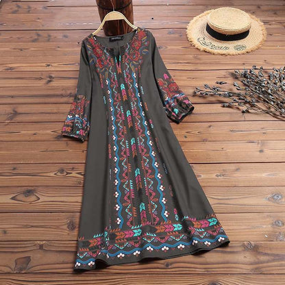 best Printed casual tunic dress bohemian Blouse shop online at M2K Trends for