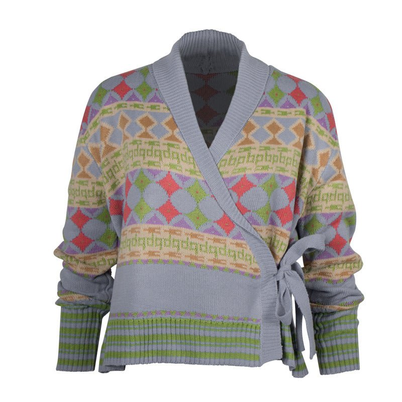 best Printed sweater casual cardigan sweater 0 shop online at M2K Trends for