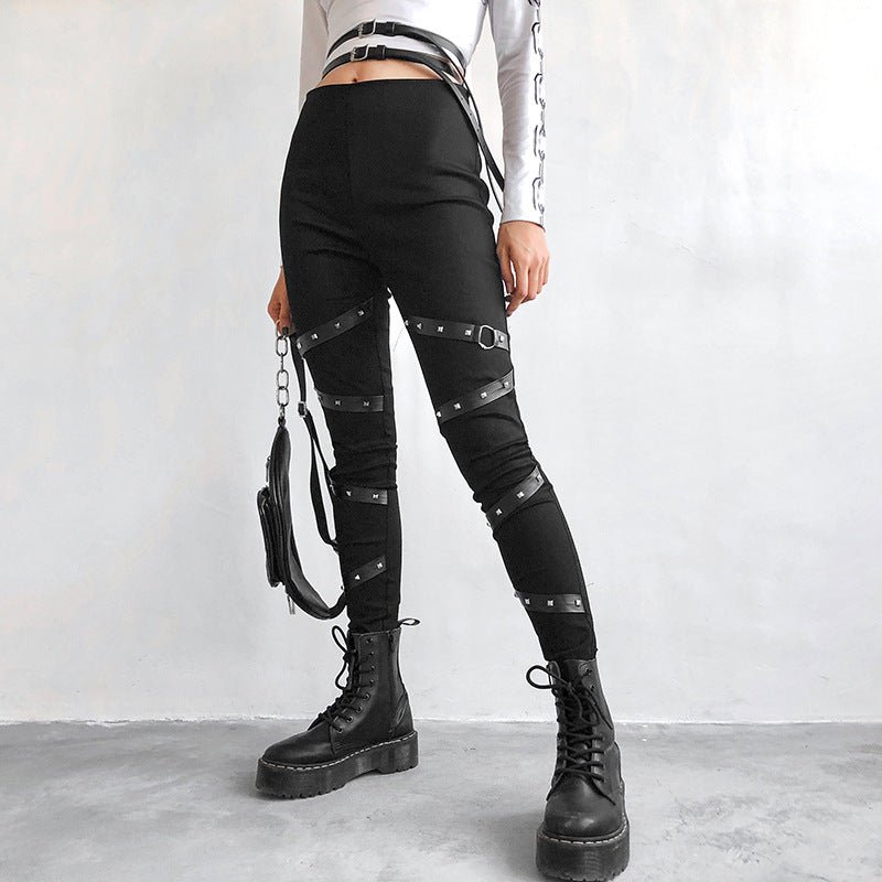 best Push Up Black Gothic Leggings Clothing shop online at M2K Trends for leggings