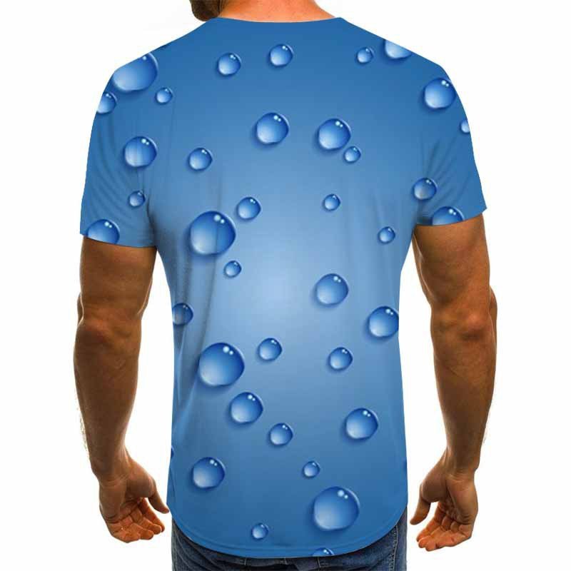 best Raindrop Liquid Print 3DT Shirt Men's Fashion Trendy Short Sleeve Clothing shop online at M2K Trends for Men's T-shirts