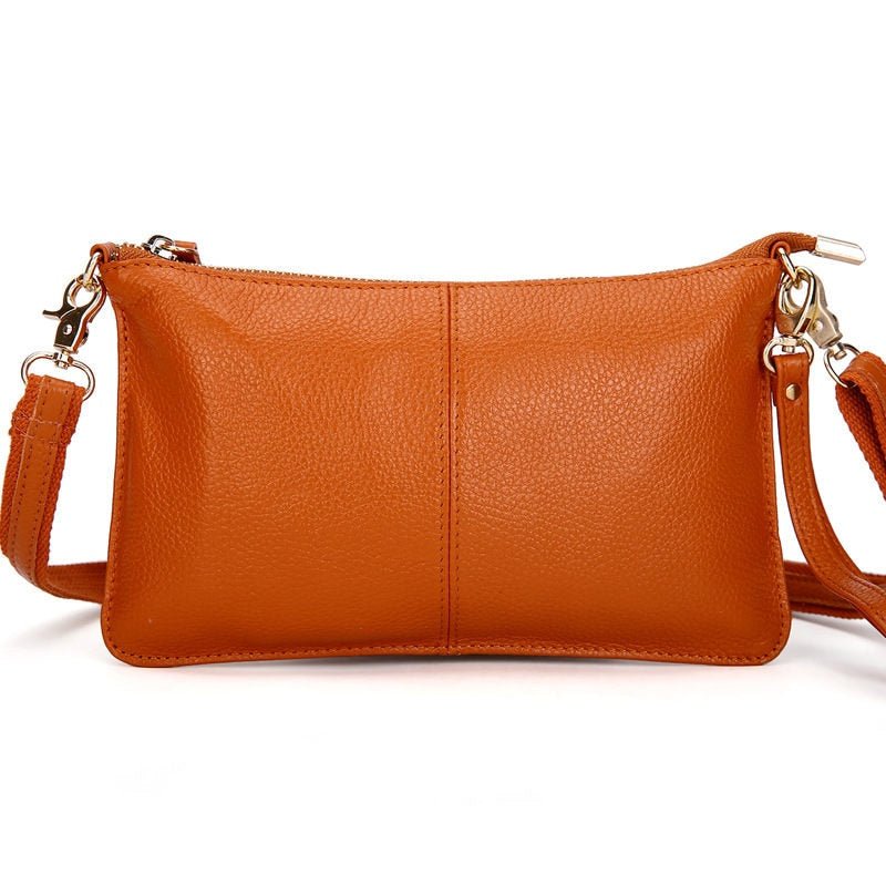 best RanHuang Women Genuine Leather Day Clutches Candy Color Shoulder Bags Women&#39;s Fashion Crossbody Bags Small Clutch Bags 0 shop online at M2K Trends for