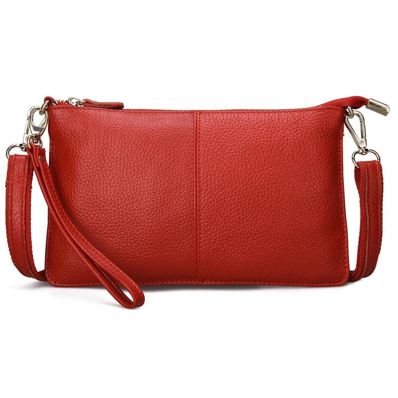 best RanHuang Women Genuine Leather Day Clutches Candy Color Shoulder Bags Women&#39;s Fashion Crossbody Bags Small Clutch Bags 0 shop online at M2K Trends for