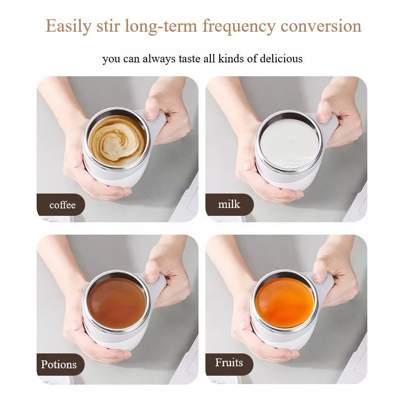 best Rechargeable Model Automatic Stirring Cup Coffee Cup High Value Electric Stirring Cup Lazy Milkshake Rotating Magnetic Water Cup Rechargeable Model Automatic Stirring Cup Coffee Cup shop online at M2K Trends for smart