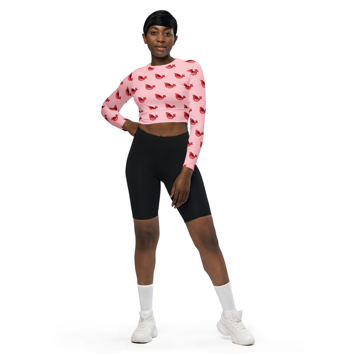 best Recycled long-sleeve crop top shop online at M2K Trends for